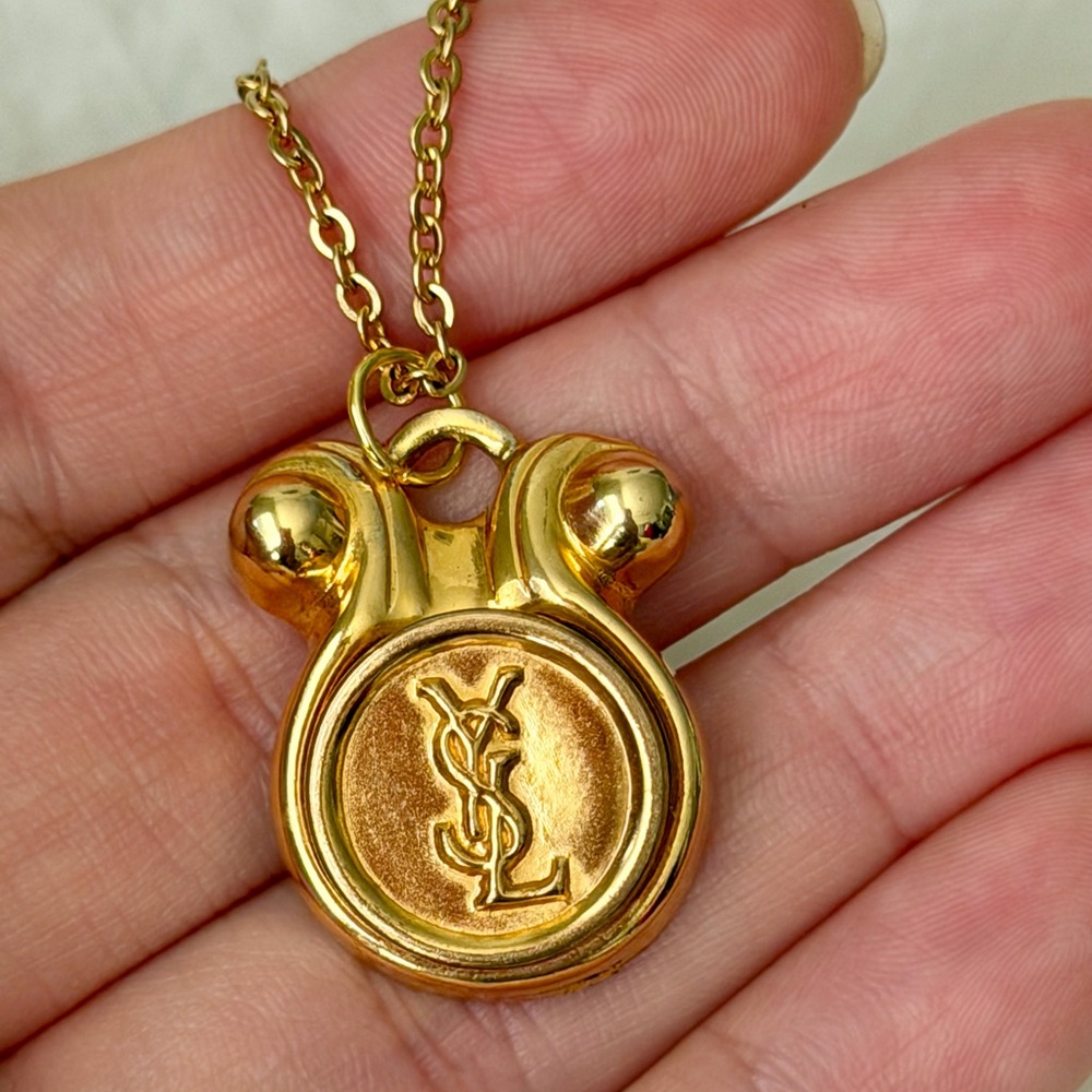 Yves Saint Laurent Luxurious Gold Necklace - Picture 4 of 15